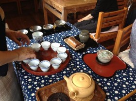 2014/7/11 今日2時からのレクリエーションは、お煎茶の先生をお招きしてほっこりタイムです