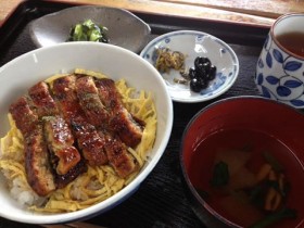 2015.7.23今日は土用の丑の日!テンダーライフひえいのお昼ごはんは「うなたま丼」「きゅうりの酢の物」です!みなさん元気に夏を乗り切りましょう!